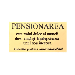 Copacul vieții din lemn cu licheni și plăcuță aurie gravată-cadou pensionare 30 cm